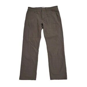 Weatherproof Vintage Men's Size 34X30 Regular Fleece Lined Brown Work Pants